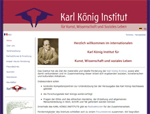 Tablet Screenshot of karl-koenig-institute.net